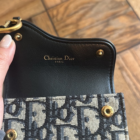 Dior saddle jasmine gusset card holder - Picture 3 of 5